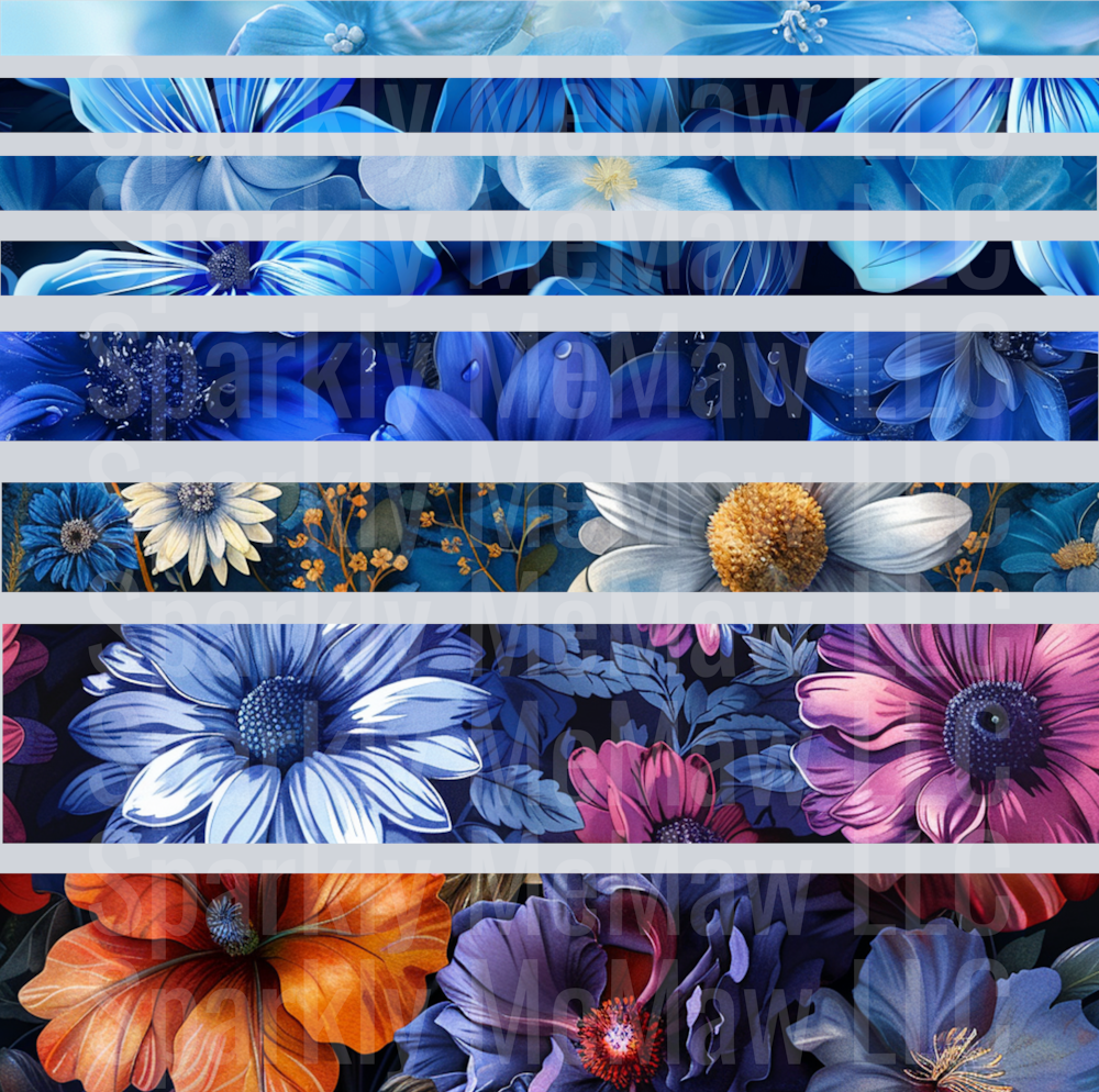 Wild flowers 1 sheet 10x10 UV DTF Sheet