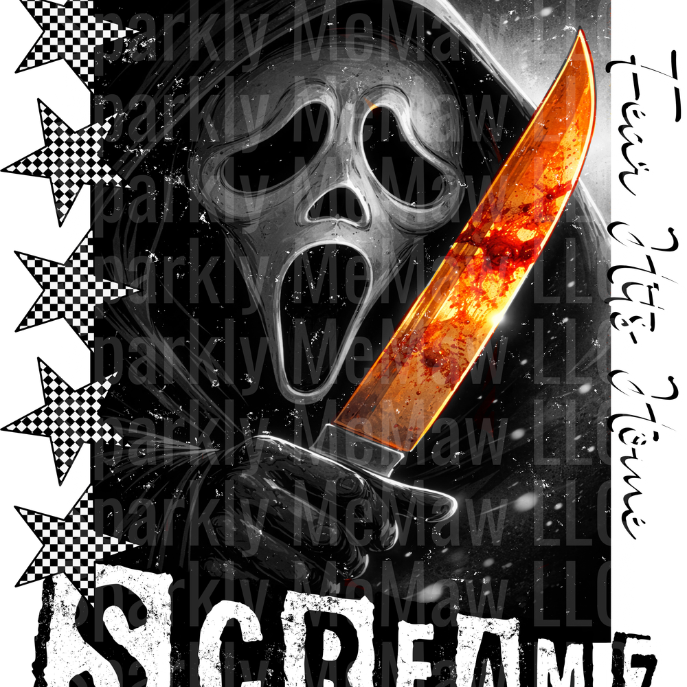 Scream UV DTF Decal