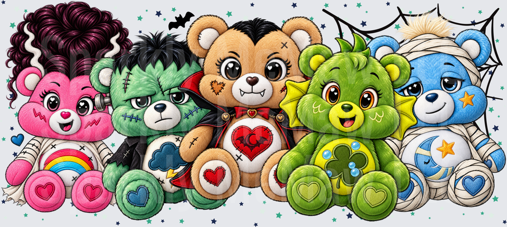 Care Bears Halloween Costumes This is a UV DTF 16 oz Wrap