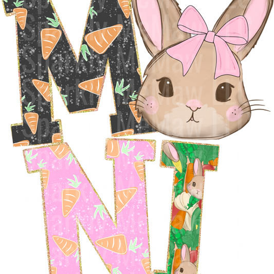 Mini_Bunny DTF Transfer (Fabrics)