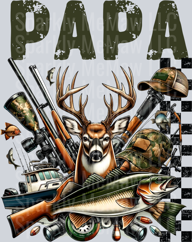 papa hunt UV DTF Decal