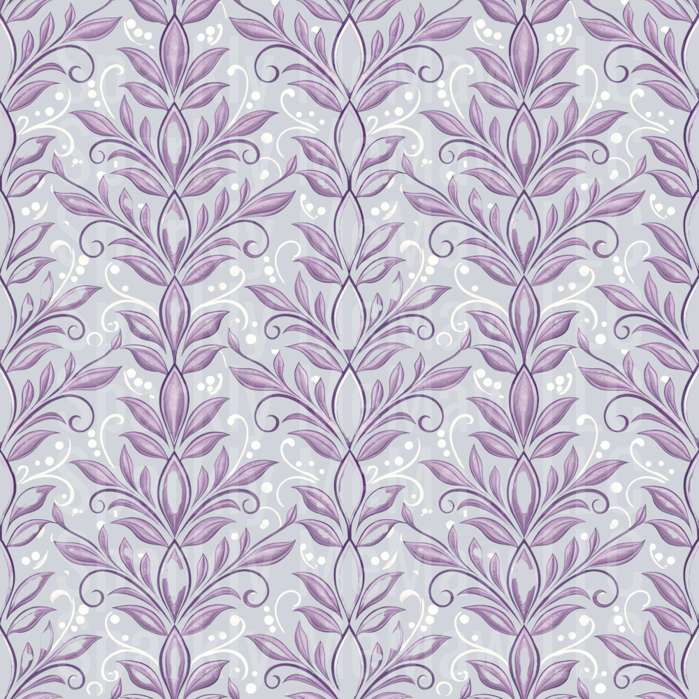 Lilac Floral Fantasy 10x10 UV DTF Sheet