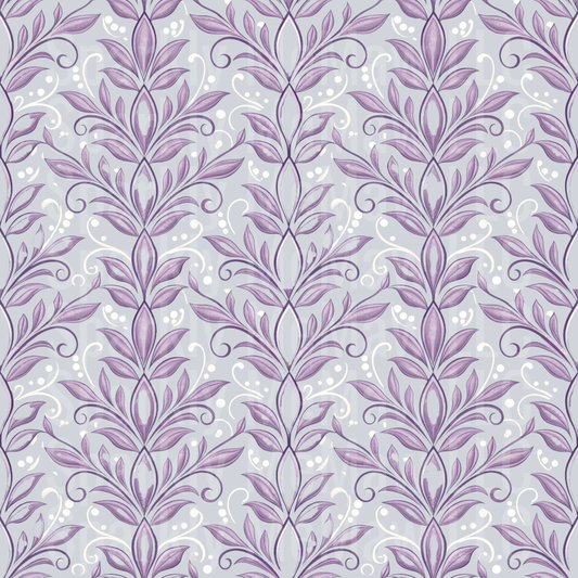 Lilac Floral Fantasy 10x10 UV DTF Sheet