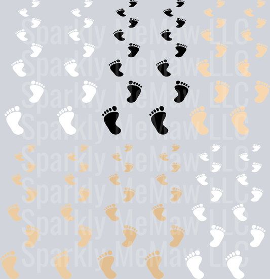 Footprints in the Sand sheet 10x10