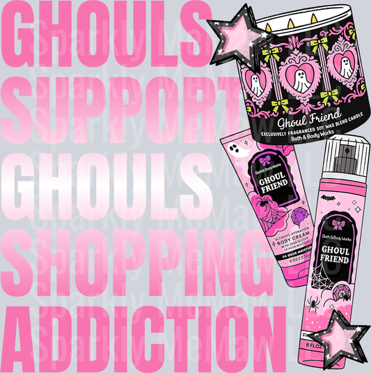ghouls support ghouls white UV DTF Decal