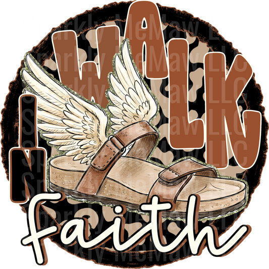Walk_In_Faith DTF Transfer (Fabrics)