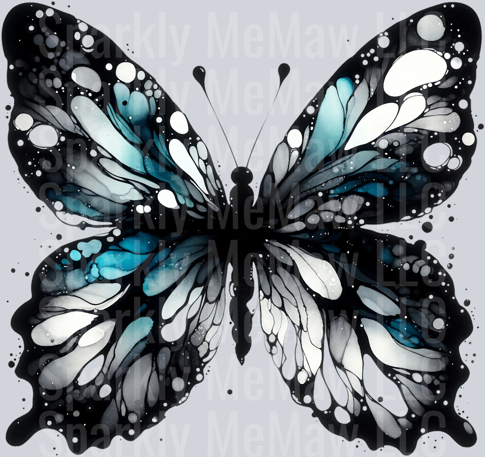 butterfly 7 Clip Art UV DTF Decal