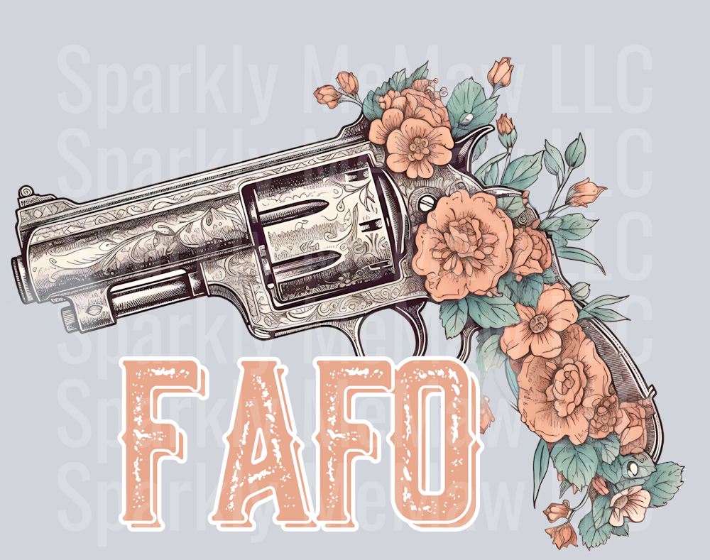 FAFO G u n 01 UV DTF Decal