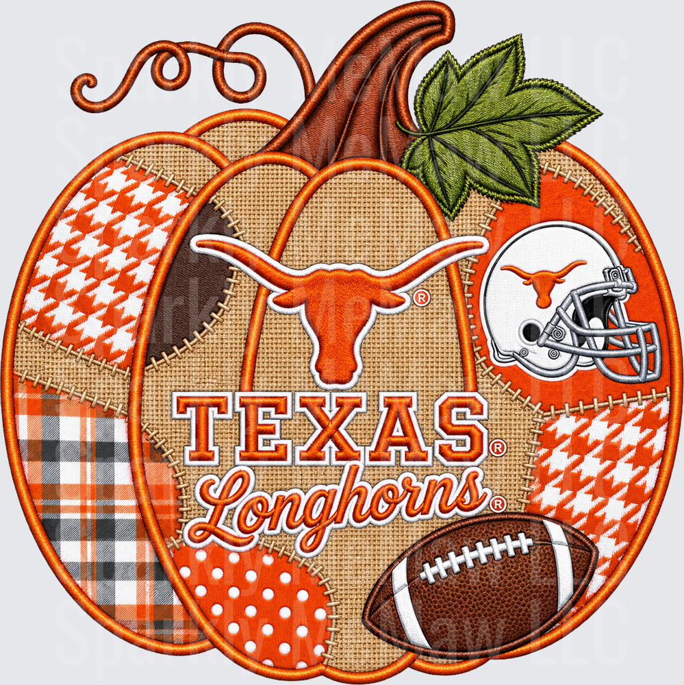 Texas Longhorns Pumpkin Patch is a UV DTF Decal