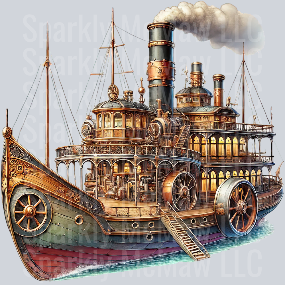 Steampunk Clip Art UV DTF Decal  19