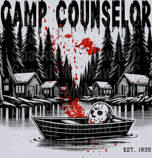 Camp Counselor DTF Half Tone Transfer