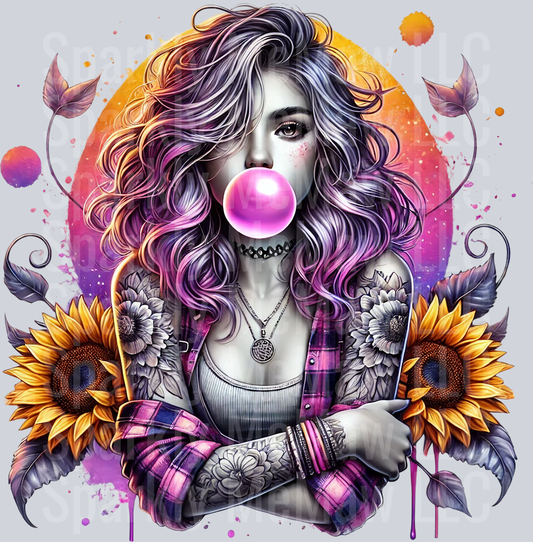 bubblegum girl 1 Clip art Decal