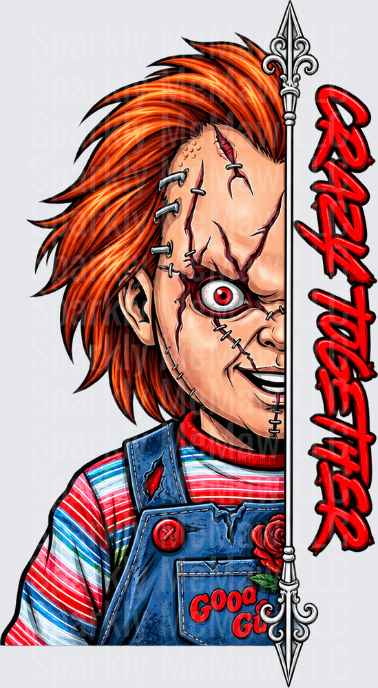 Chucky Crazy Together UV DTF Decal