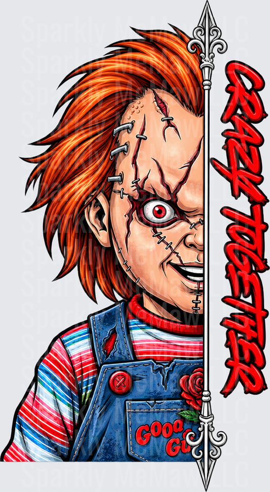 Chucky Crazy Together UV DTF Decal