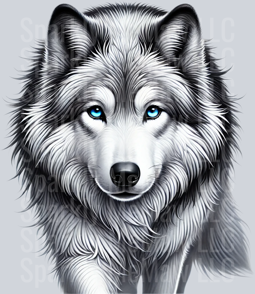wolf 1 Clip Art UV DTF Decal
