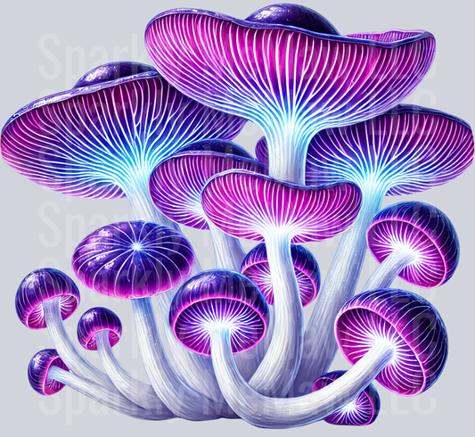 Fantasy Mushroom UV DTF Clipart Decal 10