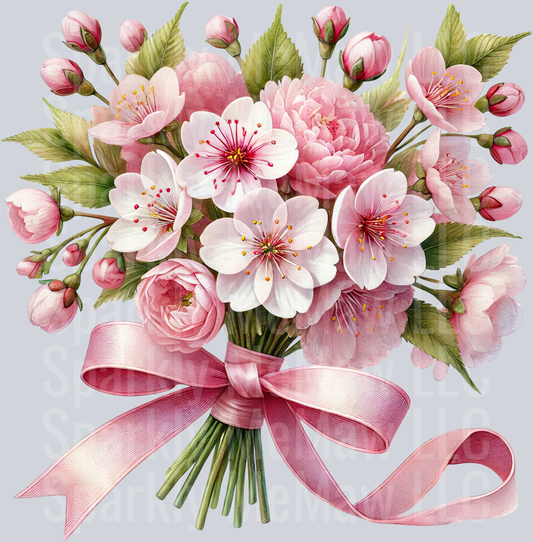 21 Cherry Blossoms Clip Art UV DTF Decal