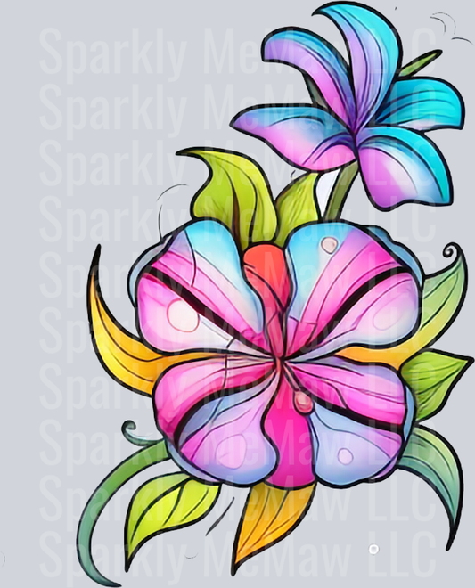 CowGirl UV DTF Clip Art Decal 12