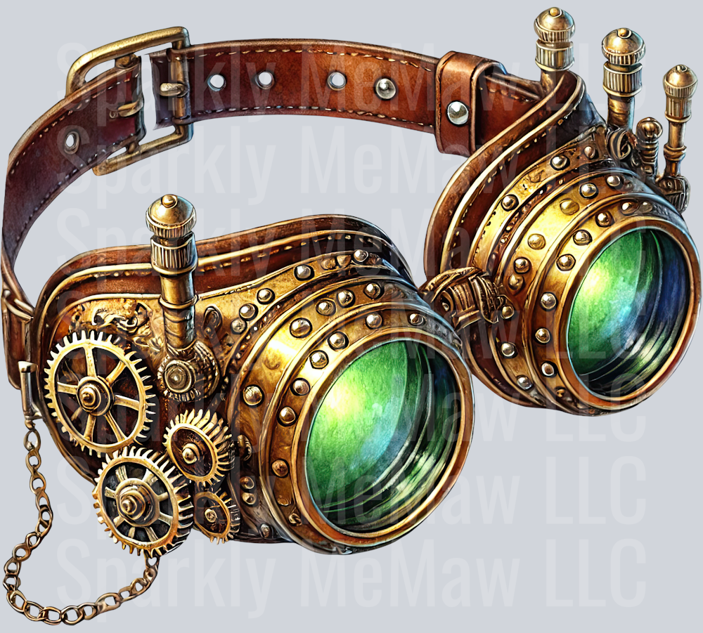 Steampunk Clip Art UV DTF Decal  11