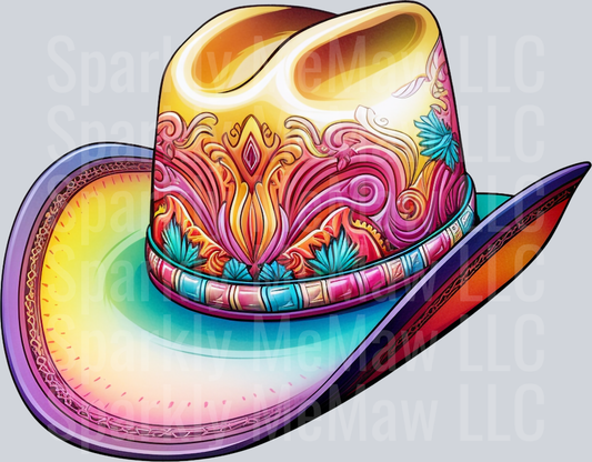 CowGirl UV DTF Clip Art Decal 20