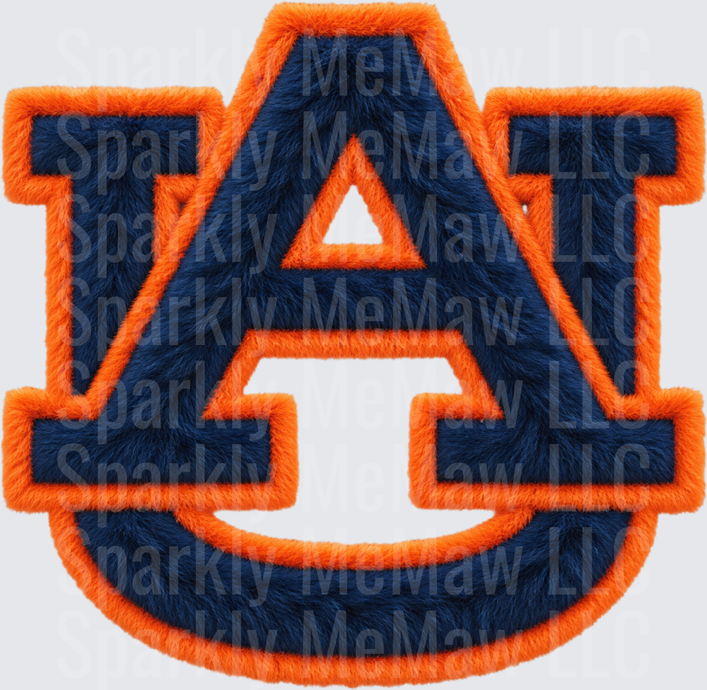 Auburn Tigers AU Logo UV DTF Decal