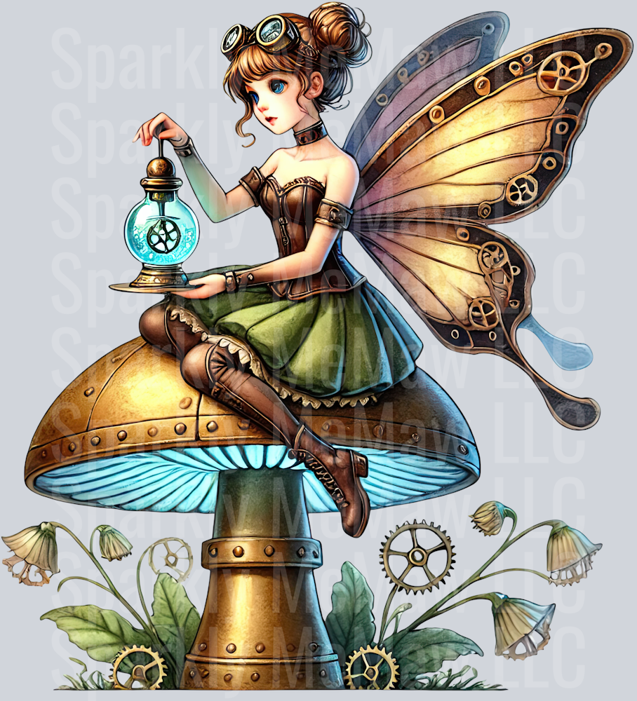 Fairy  SteamPunk UV DTF Decal 2