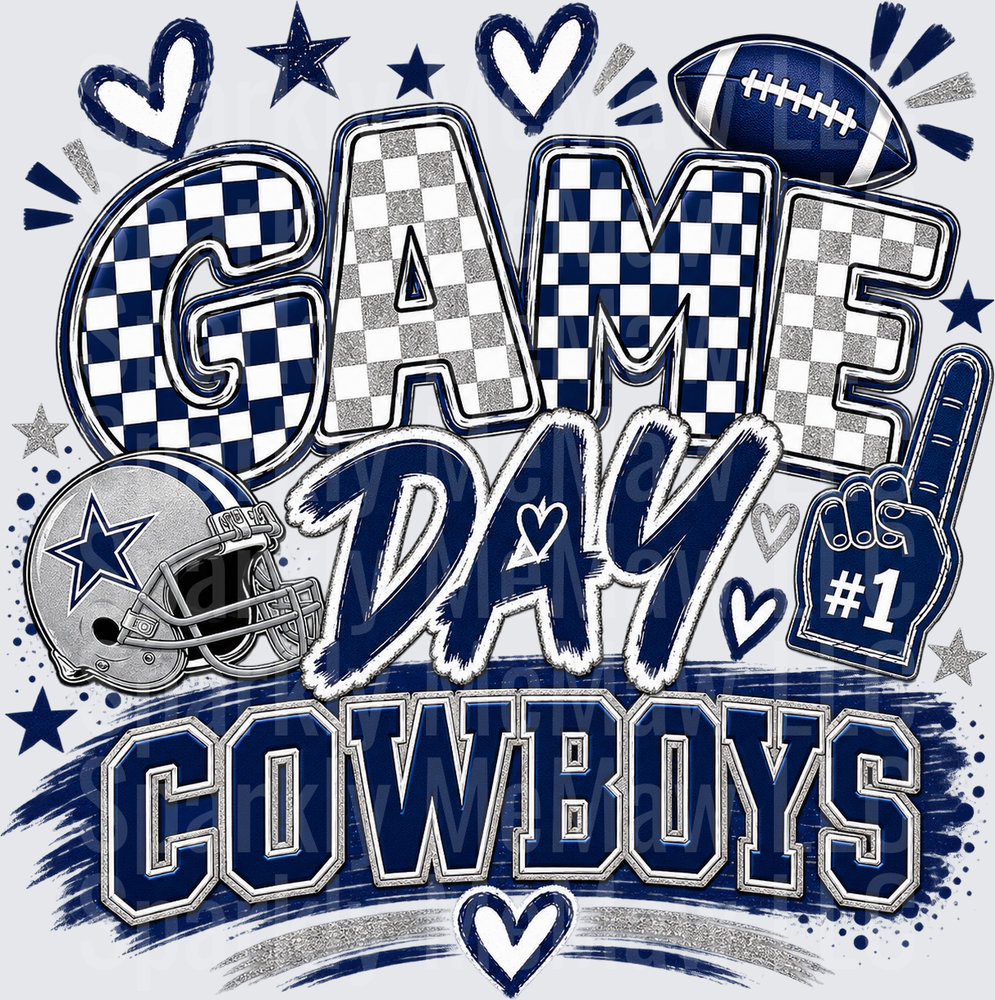 Game Day Cowboys Fan UV DTF Decal