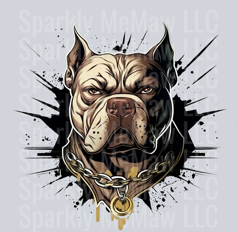 Pit Bull UV DTF Decal