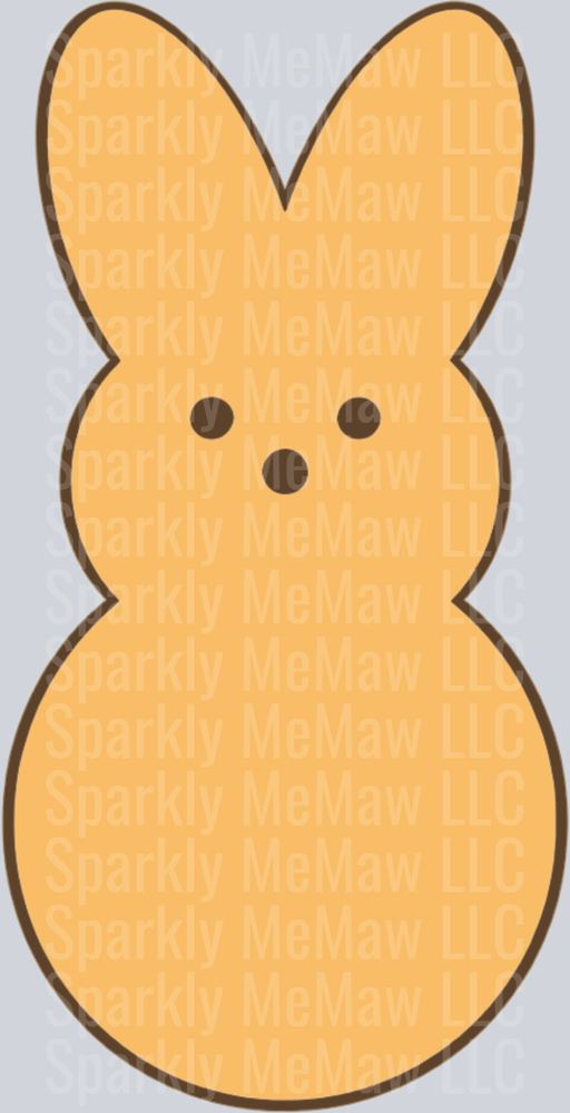 Peeps Marshmallow Bunny Easter Candy UV DTF Decal