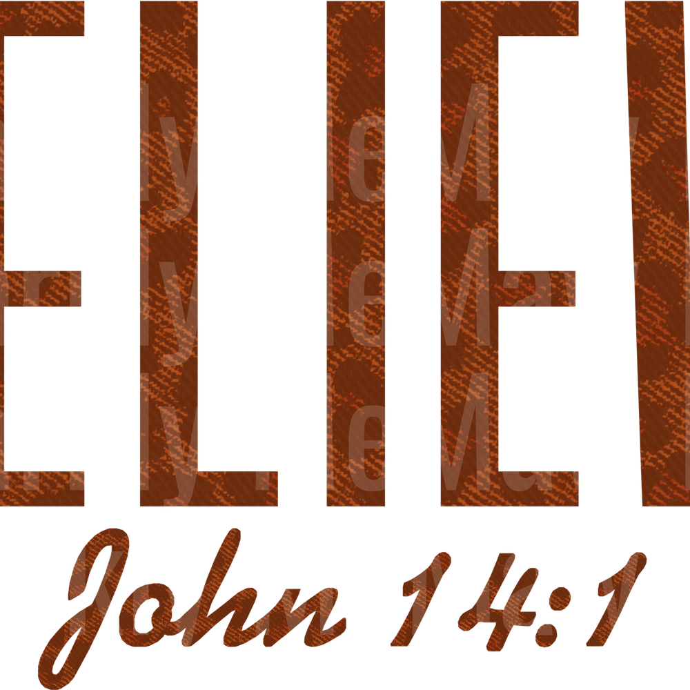 Believe Brown uv dtf decal