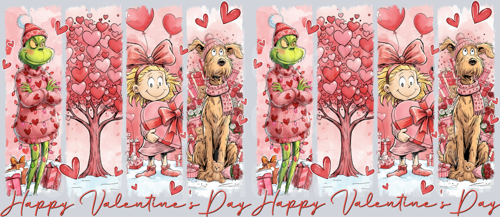 Valentine 16 oz UV DTF Wrap 45