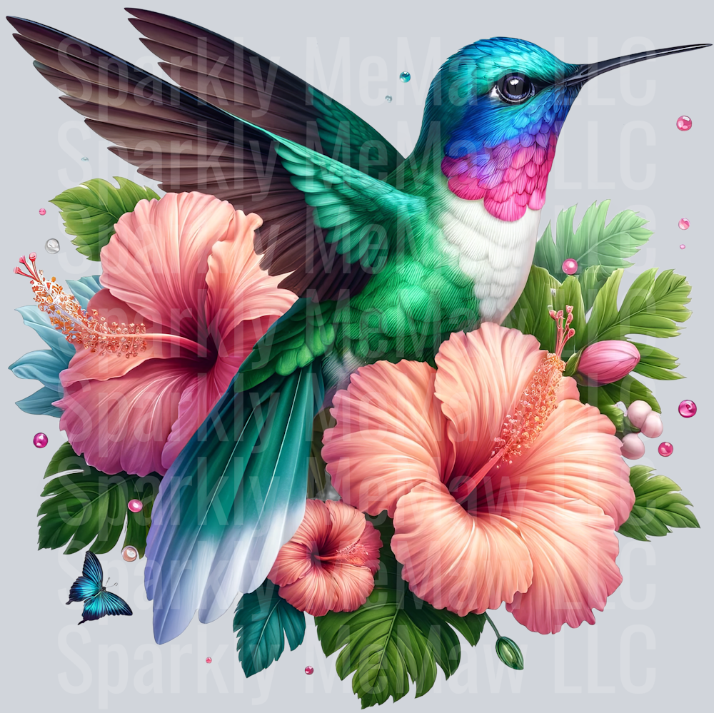 19 Hummingbird Clip Art UV DTF Decal