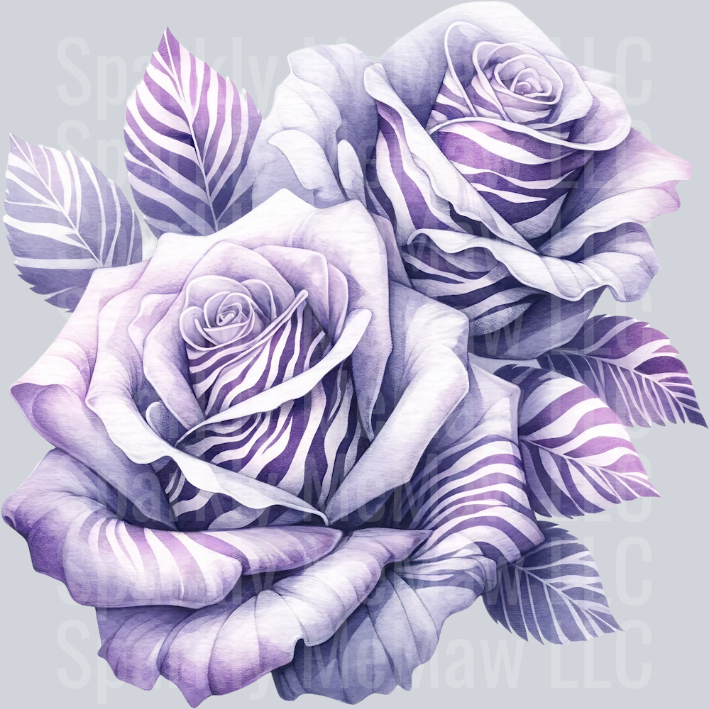 rose 23 Animal Rose UV DTF Clip Art Decal