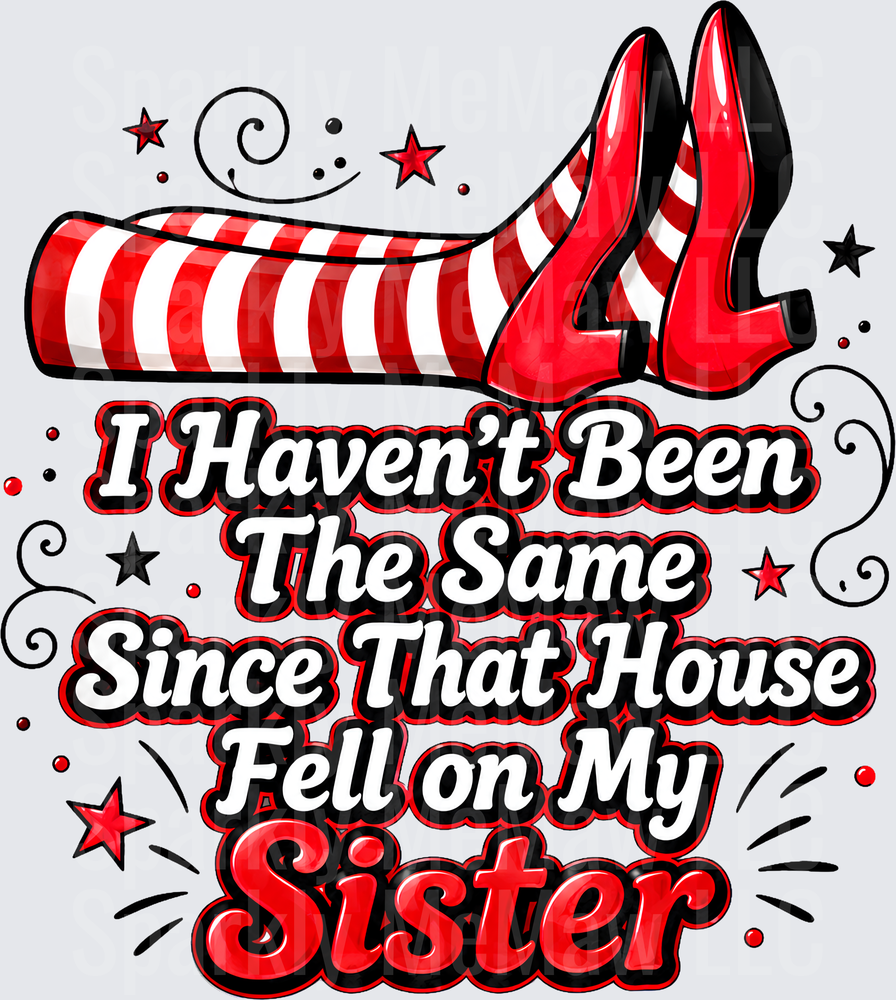 Wicked Witch Sister House Fell UV DTF Decal