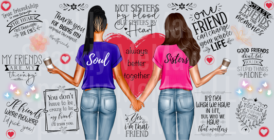 Soul Sisters 16 oz UV DTF Wrap