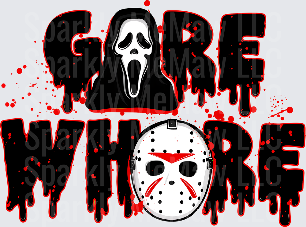 Gore Whore Horror Icons DTF Transfer