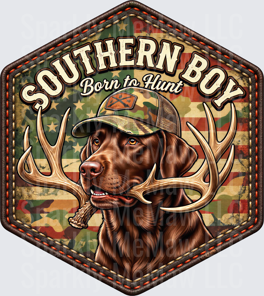 Southern Boy Born To Hunt UV Decal Decal