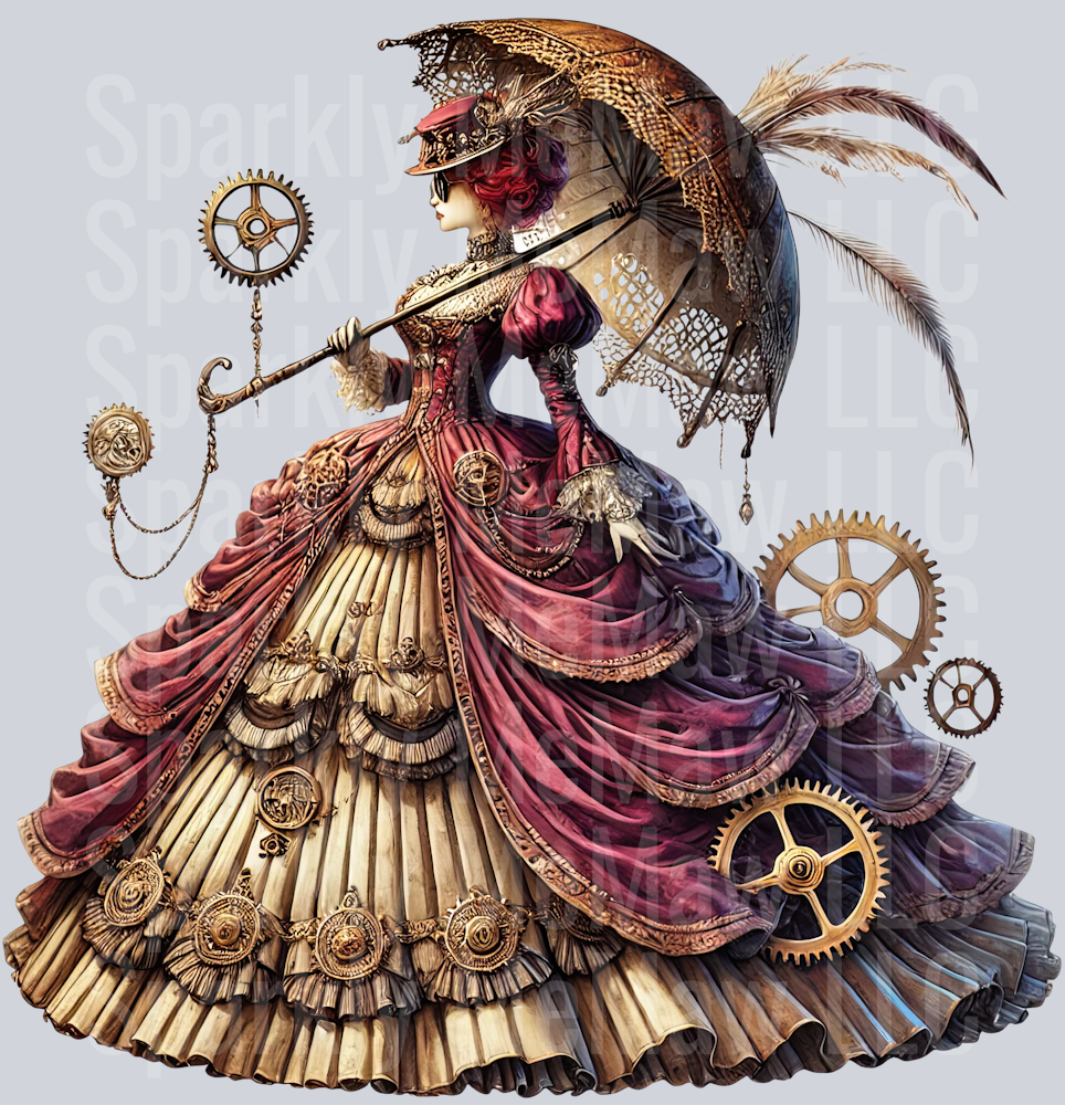 Steampunk Clip Art UV DTF Decal 23