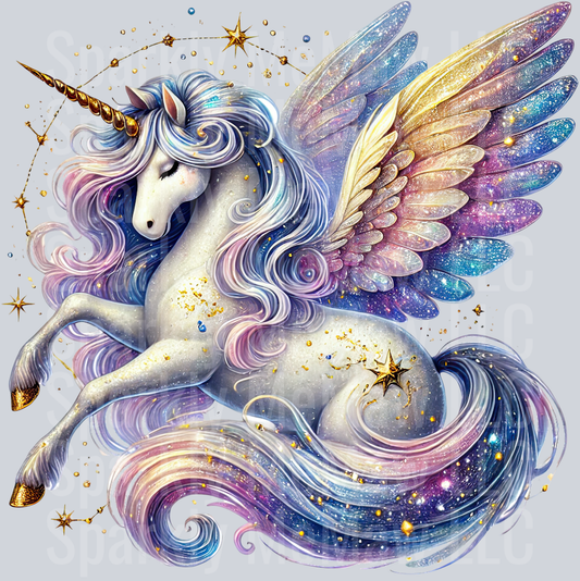 Starry Unicorn ClipArt Decals 11