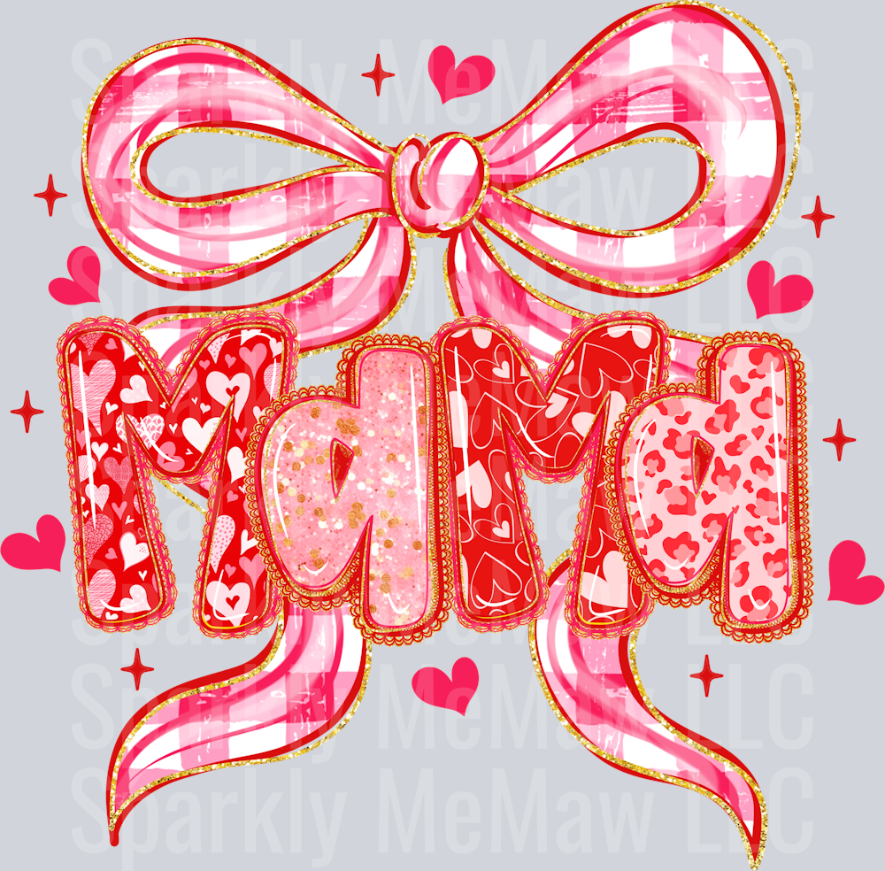 Coquette Valentine Mama DTF Transfer
