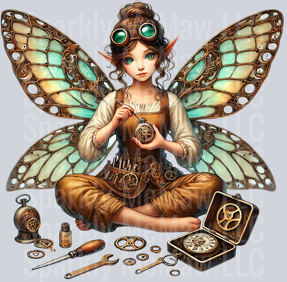 Fairy  SteamPunk UV DTF Decal 12