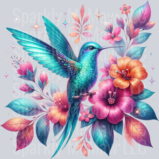 43 Hummingbird Clip Art UV DTF Decal