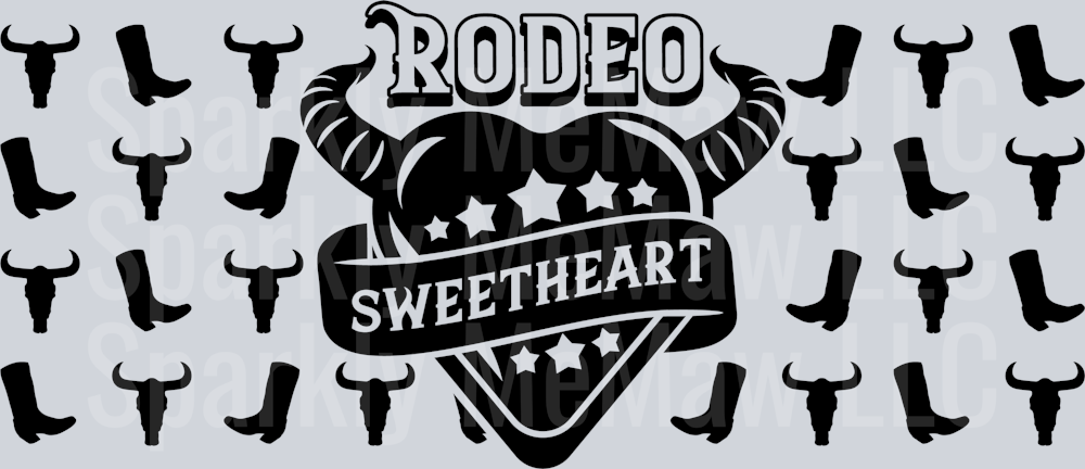 Rodeo sweetheart 16 oz UV DTF Wrap