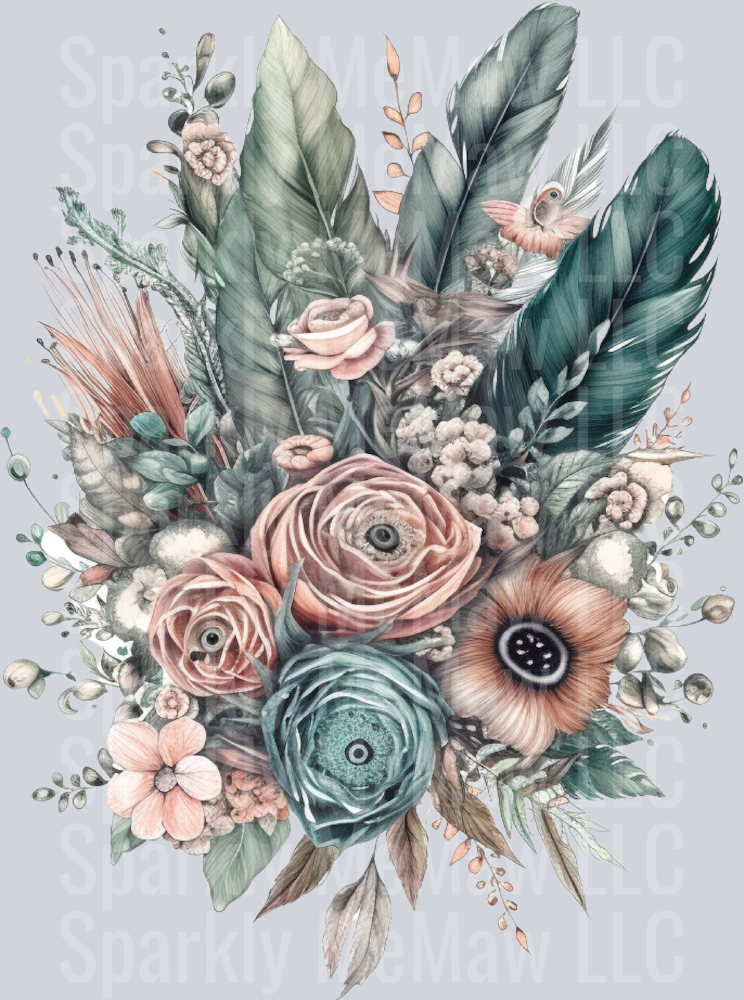 Boho Wedding Clipart Decal 1