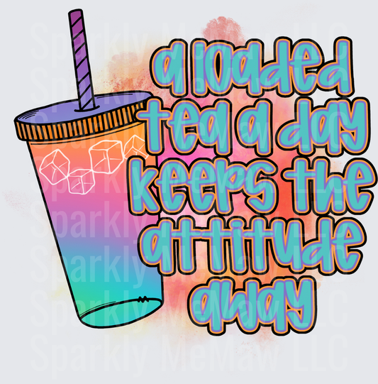 Quoted Ted Dy Keeps The Attitude Away Rainbow Cup UV DTF Decal