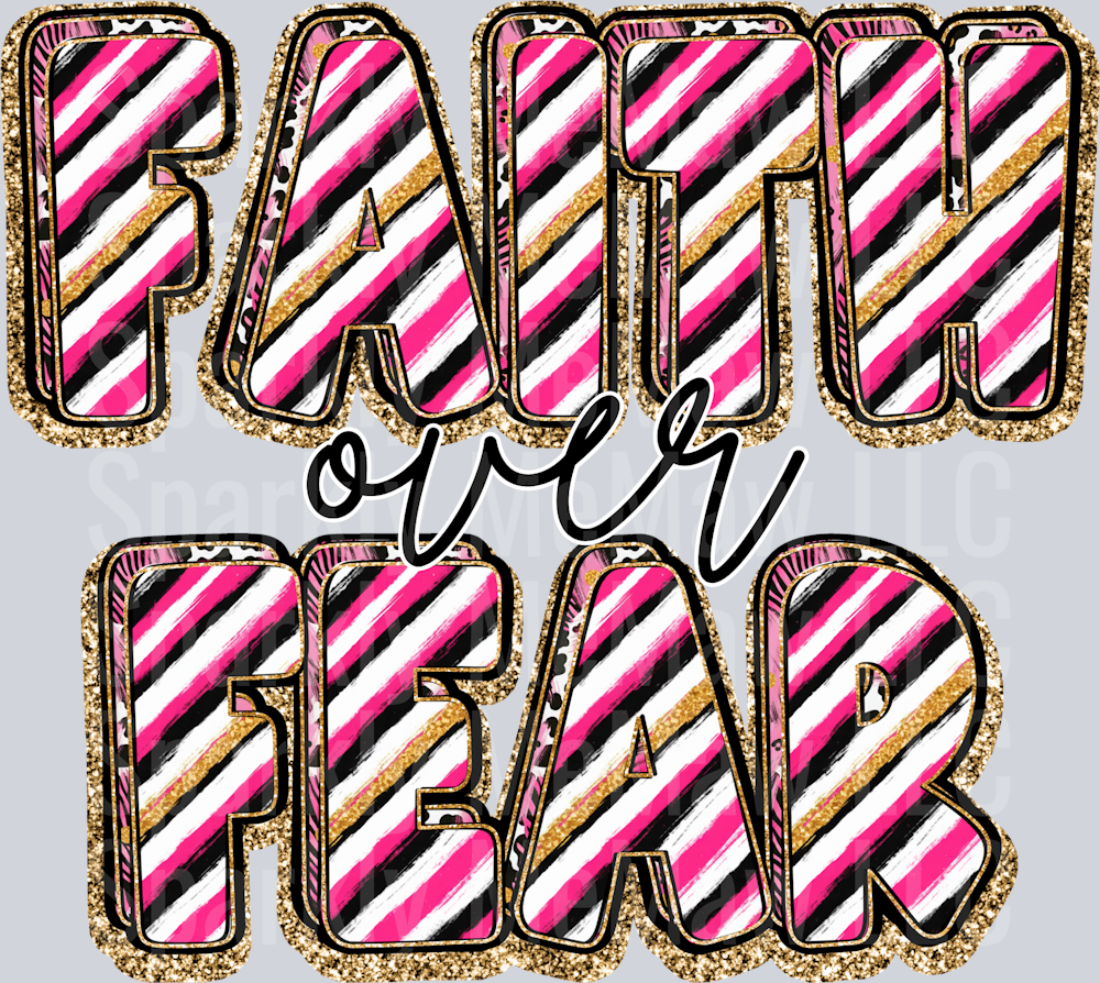 Faith over Fear UV DTF Decal