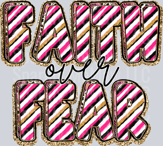 Faith over Fear UV DTF Decal