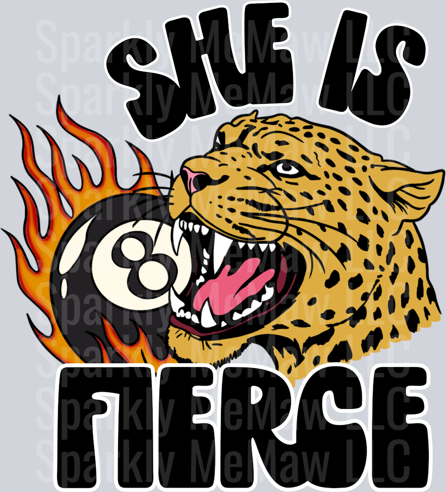 SHE IS FIERCE UV DTF Decal