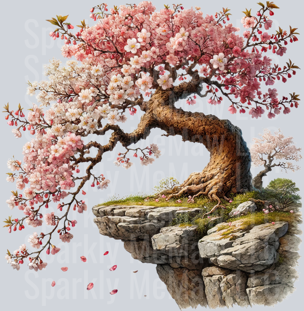 21 Cherry Blossoms set 2 UV DTF Clip Art Decal