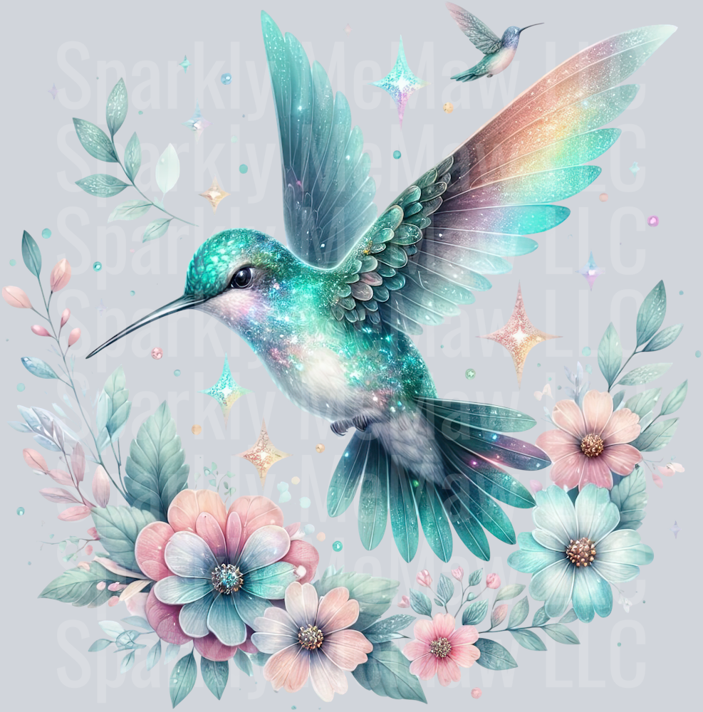 53 Hummingbird Clip Art UV DTF Decal